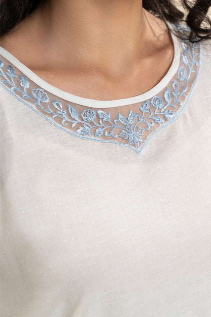 EMBROIDERED KARANDI TWIL SHIRT (PRET)