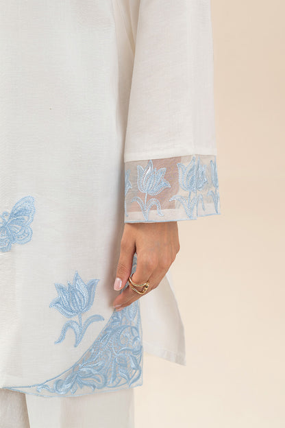 EMBROIDERED KARANDI TWIL SHIRT (PRET)