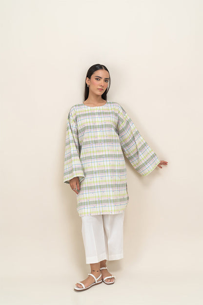 EMBROIDERED YARN DYED SHIRT (PRET)