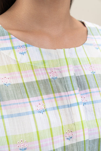 EMBROIDERED YARN DYED SHIRT (PRET)