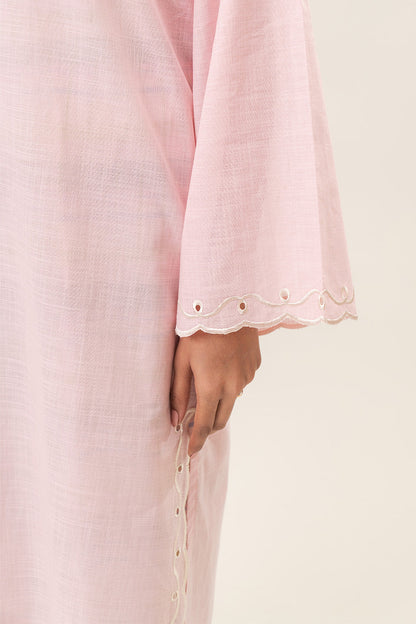 2 PIECE EMBROIDERED TWO WAY SLUB SUIT (PRET)