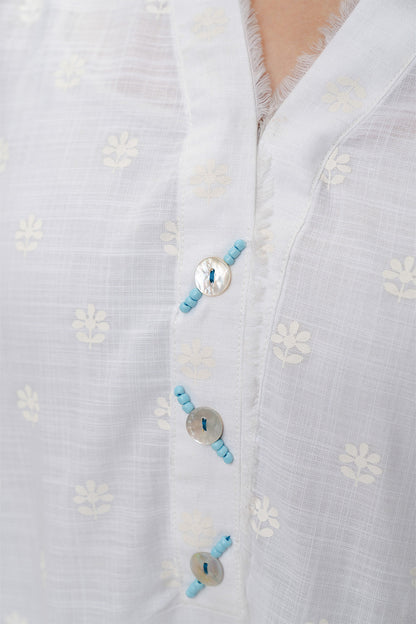 2 PIECE EMBROIDERED TWO WAY SLUB SUIT (PRET)
