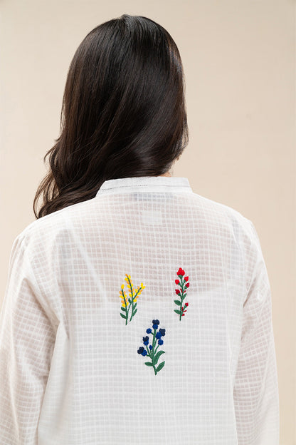 2 PIECE EMBROIDERED DOBBY SUIT (PRET)
