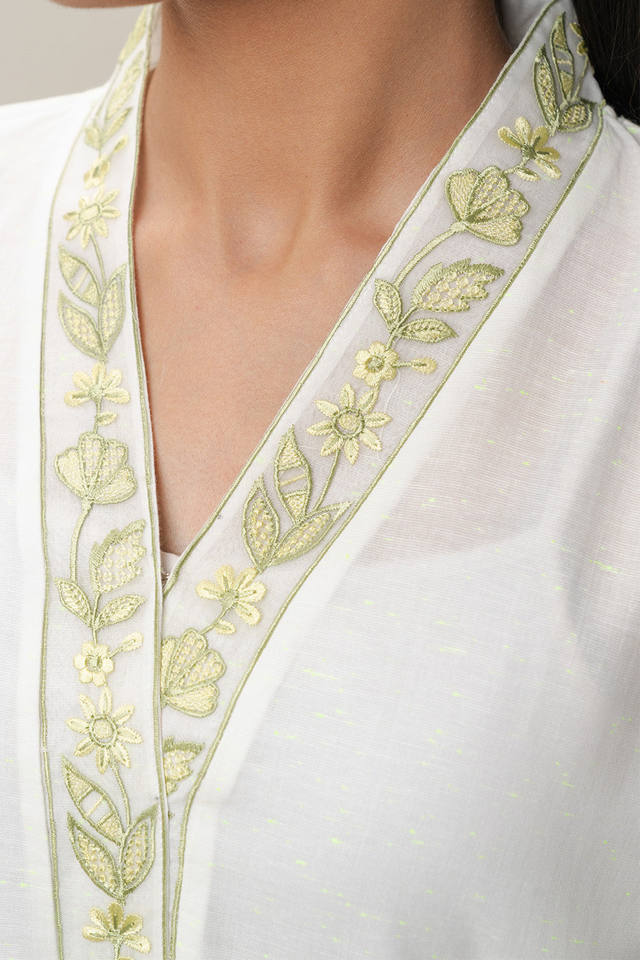 EMBROIDERED NEON NEPS SHIRT (PRET)