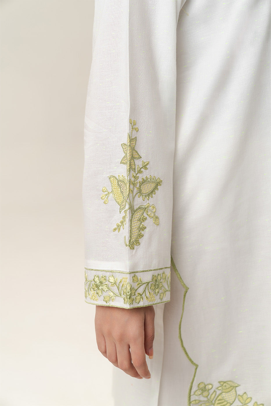 EMBROIDERED NEON NEPS SHIRT (PRET)