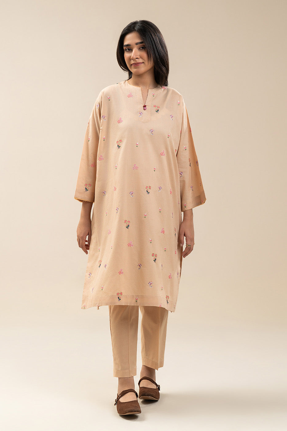 2 PIECE EMBROIDERED NEON NEPS SUIT (PRET)