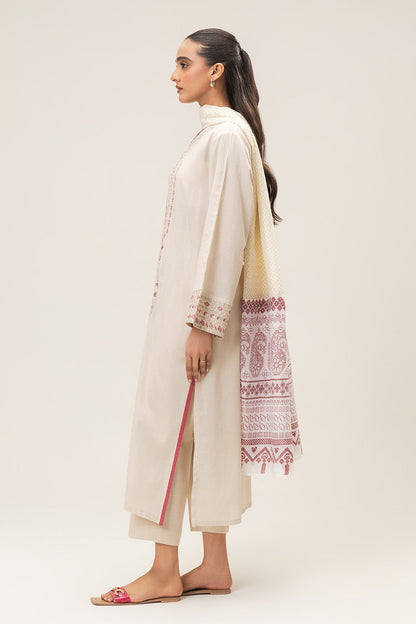 3 PIECE EMBROIDERED DORIA SUIT (PRET)