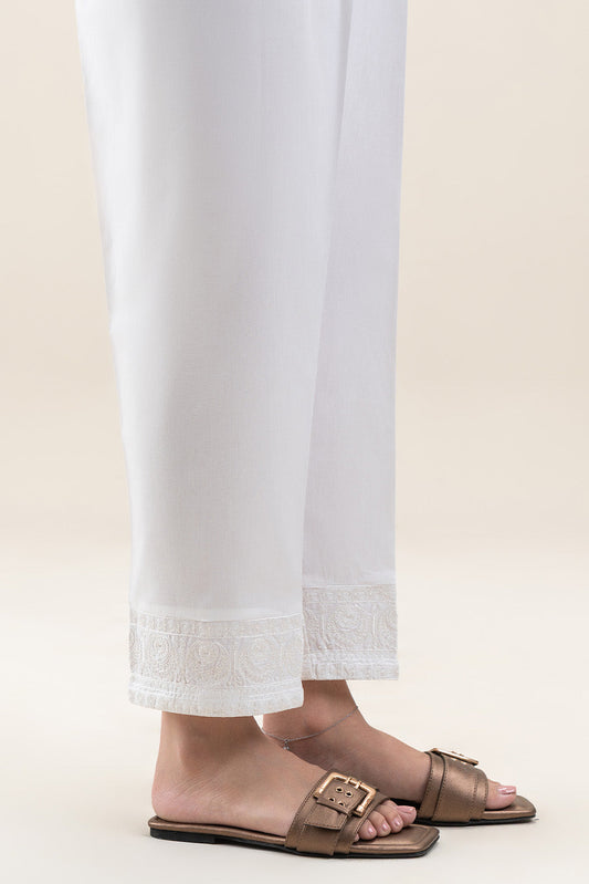 EMBROIDERED STRAIGHT PANTS