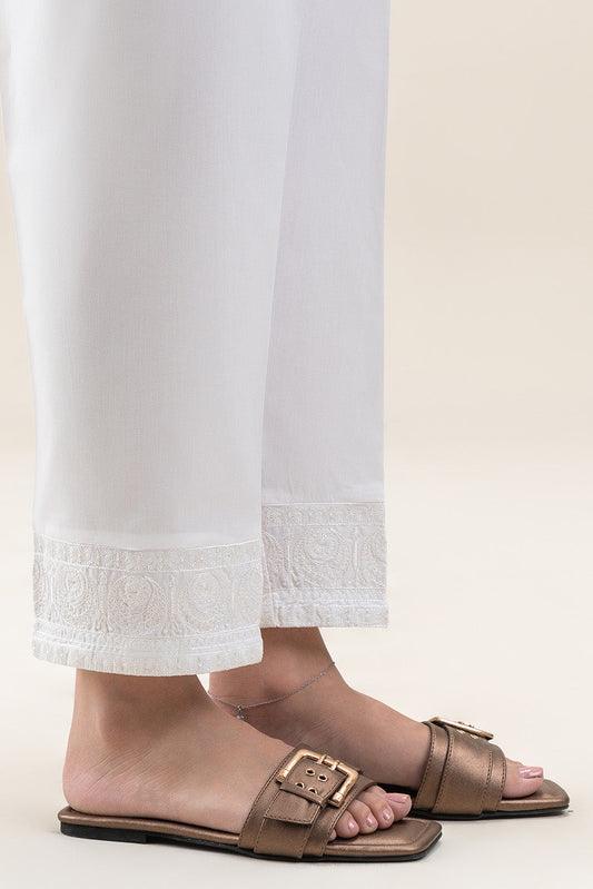 EMBROIDERED STRAIGHT PANTS
