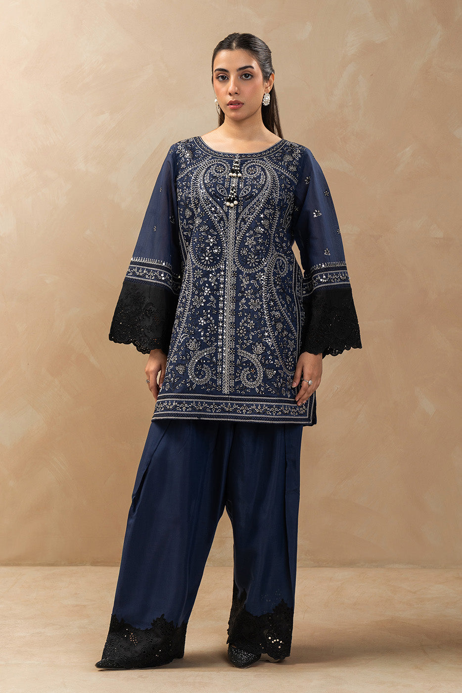 EMBROIDERED COTTON VISCOSE SHIRT (LUXURY-PRET)