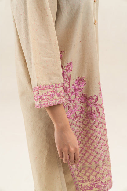 2 PIECE EMBROIDERED MULTI NEPS SUIT (PRET)