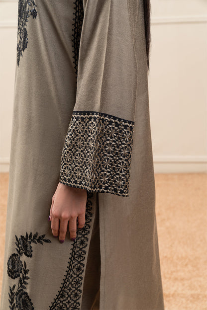 EMBROIDERED TWO TONE  SHIRT (PRET)
