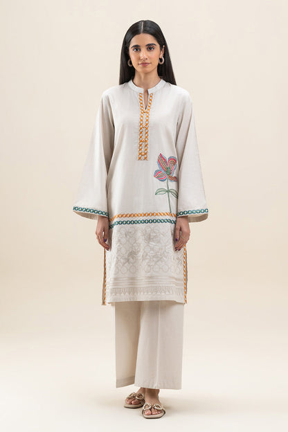 2 PIECE EMBROIDERED LAWN SUIT (PRET)