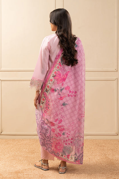 2 PIECE EMBROIDERED SPACE DYED SUIT (PRET)