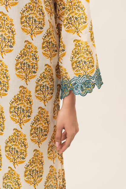 2 PIECE EMBROIDERED LAWN SUIT (PRET)