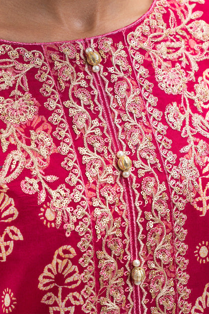 3 PIECE EMBROIDERED LAWN SUIT-CRIMSON GLAM (UNSTITCHED)