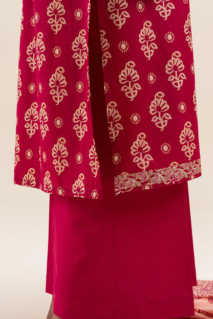 3 PIECE EMBROIDERED LAWN SUIT-CRIMSON GLAM (UNSTITCHED)