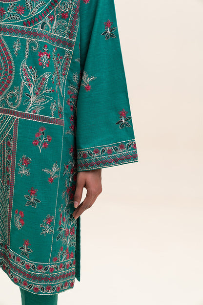 2 PIECE EMBROIDERED KHADDAR SUIT (PRET)