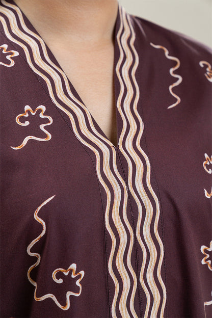 2 PIECE PRINTED COTTON VISCOSE SUIT (PRET)