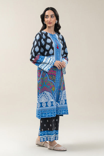 PRINTED COTTON VISCOSE SHIRT (PRET)