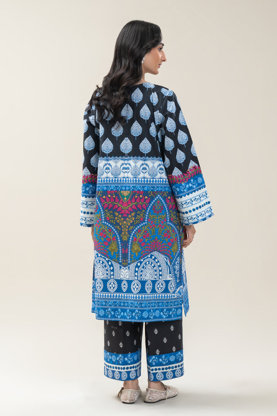 PRINTED COTTON VISCOSE SHIRT (PRET)