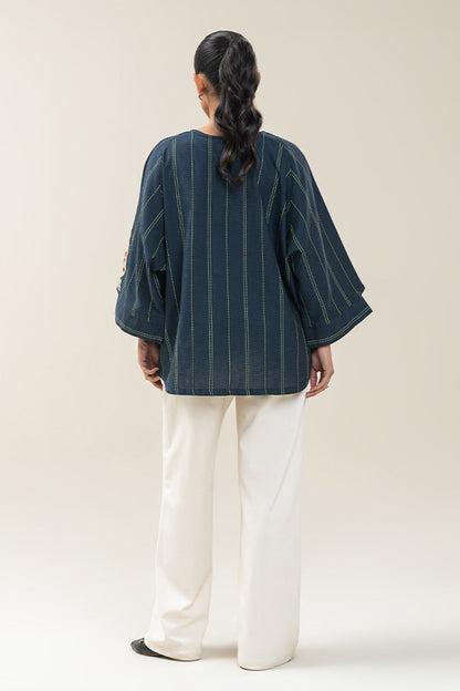 EMBROIDERED DOBBY TOP (PRET)