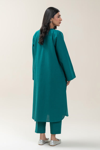 EMBROIDERED KHADDAR SHIRT (PRET)
