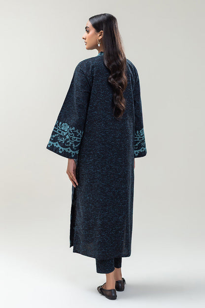 2 PIECE EMBROIDERED POLY NEPS SUIT (PRET)