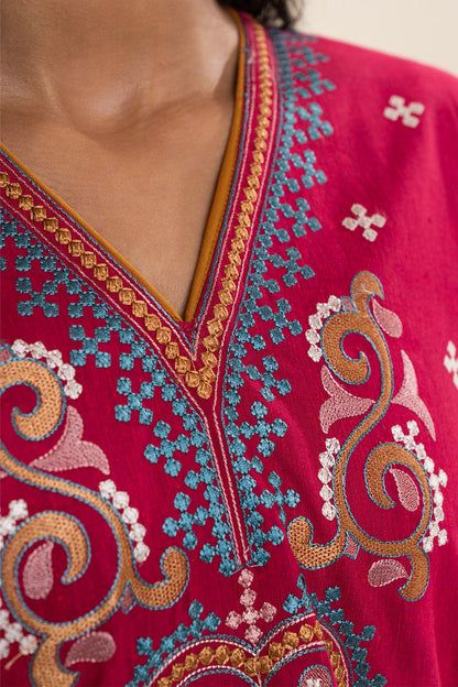 2 PIECE EMBROIDERED KARANDI SUIT (PRET)