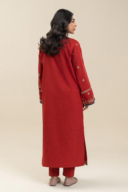 2 PIECE EMBROIDERED KHADDAR SUIT (PRET)