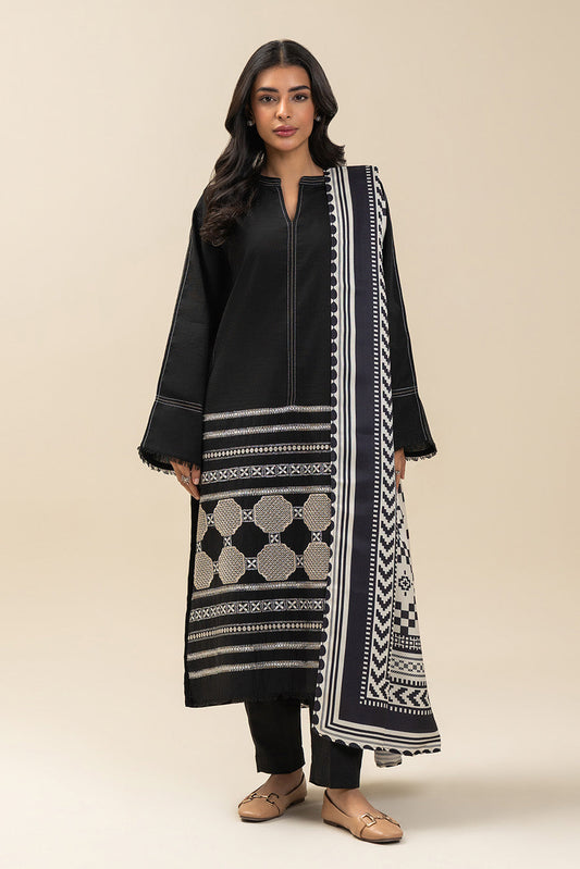 2 PIECE EMBROIDERED KHADDAR SUIT (PRET)
