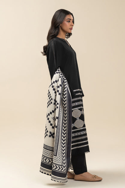 2 PIECE EMBROIDERED KHADDAR SUIT (PRET)