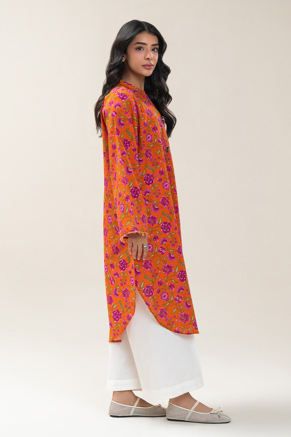 PRINTED KHADDAR SHIRT (PRET)