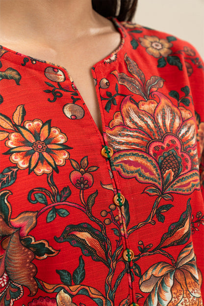 PRINTED KHADDAR SHIRT (PRET)