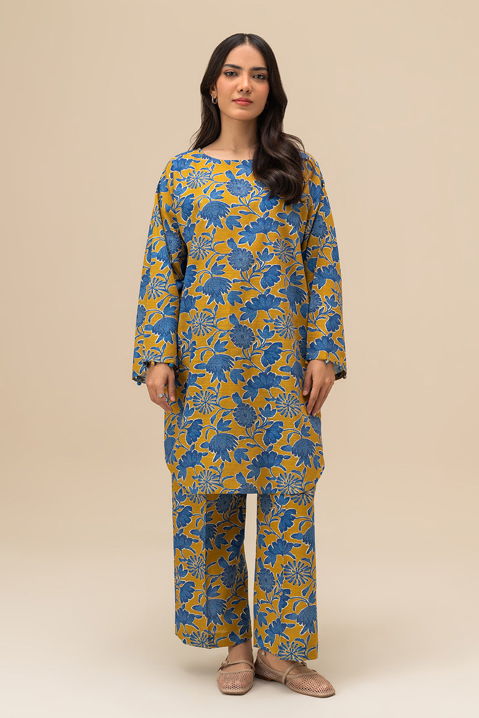 PRINTED KHADDAR SHIRT (PRET)