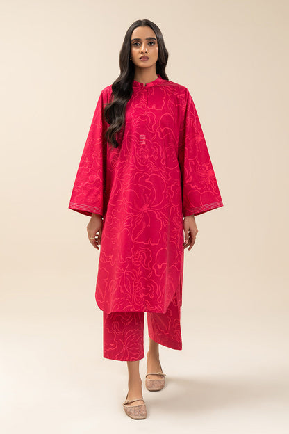 2 PIECE PRINTED COTTON VISCOSE SUIT (PRET)
