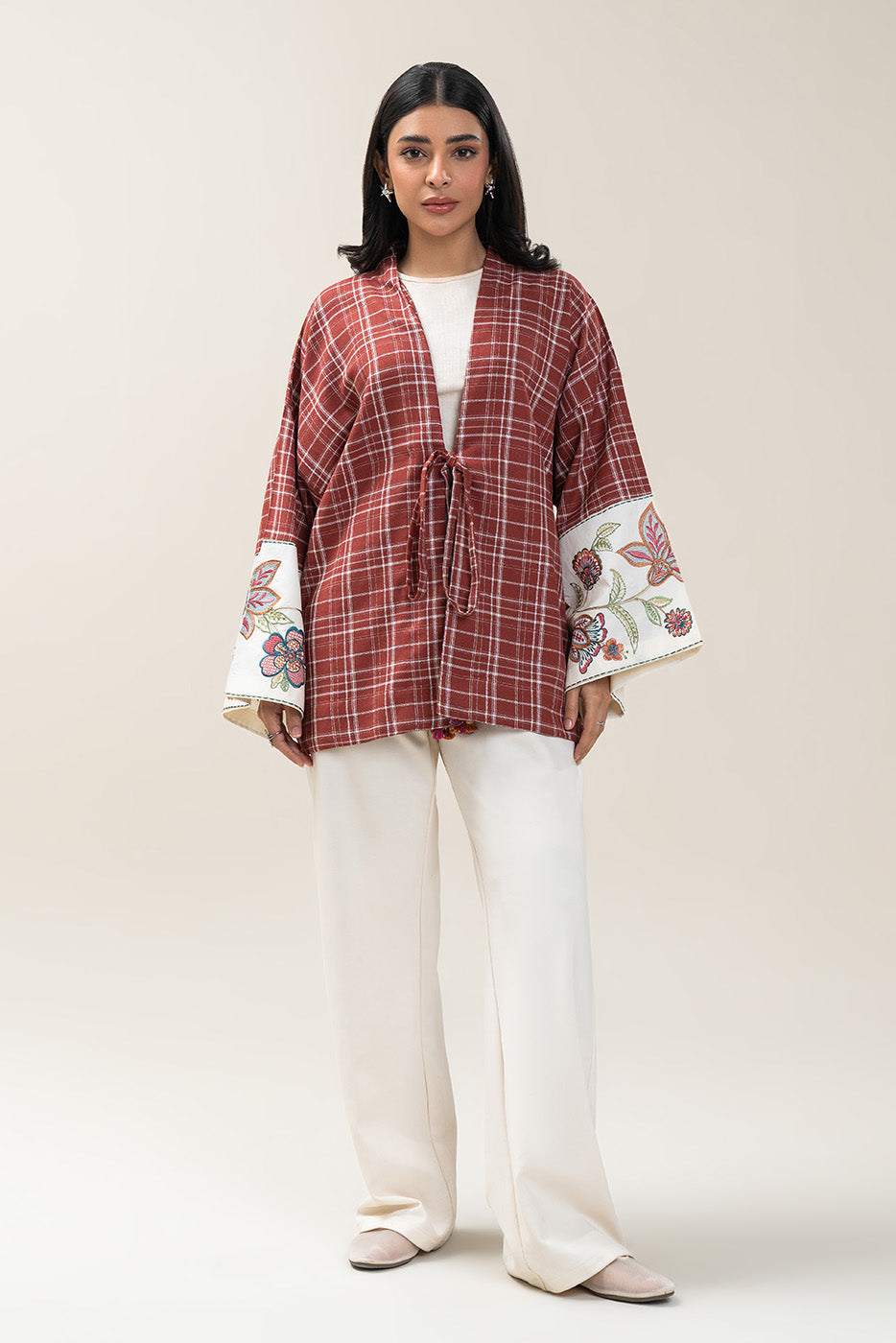 EMBROIDERED DOBBY TOP (PRET)