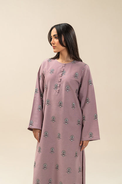 2 PIECE EMBROIDERED COTTON LINEN SUIT (PRET)