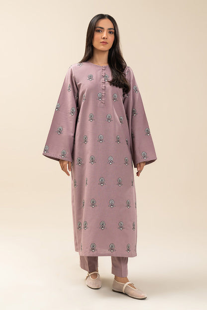 2 PIECE EMBROIDERED COTTON LINEN SUIT (PRET)
