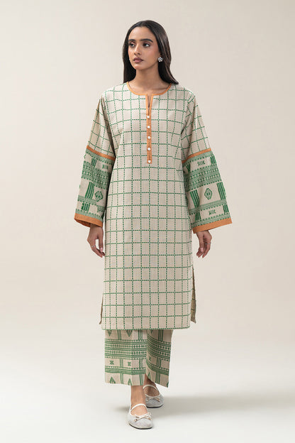 BASIC KHADDAR JACQUARD SHIRT (PRET)