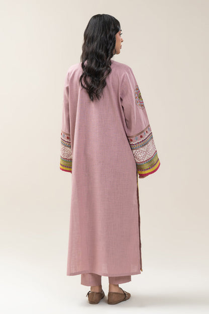 2 PIECE EMBROIDERED TWO WAY SLUB SUIT (PRET)