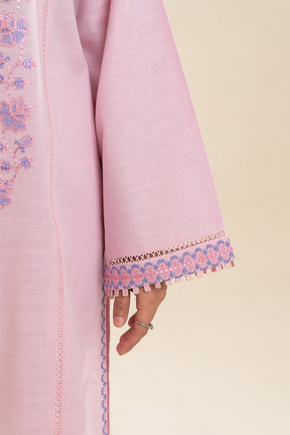 2 PIECE EMBROIDERED SLUB KHADDAR SUIT (PRET)