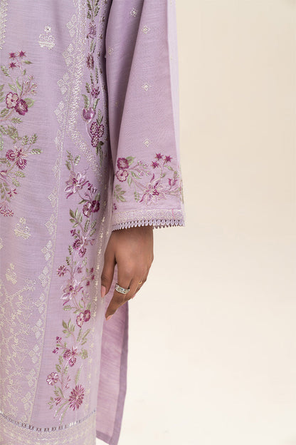 2 PIECE EMBROIDERED SLUB KHADDAR SUIT (PRET)