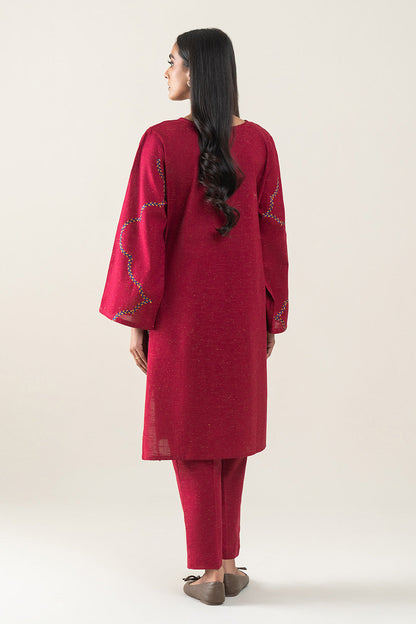 2 PIECE EMBROIDERED MULTI NEPS SUIT (PRET)