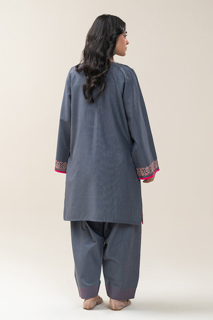 2 PIECE EMBROIDERED KHADDAR SUIT (PRET)