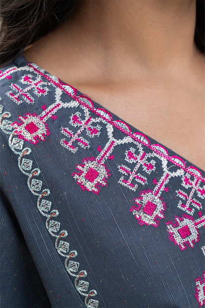 2 PIECE EMBROIDERED KHADDAR SUIT (PRET)