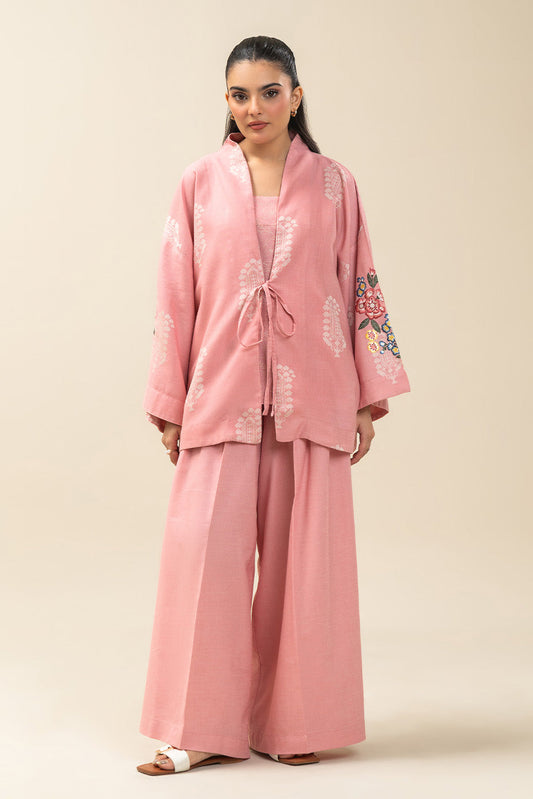 EMBROIDERED SELF JACQUARD SHIRT (PRET)