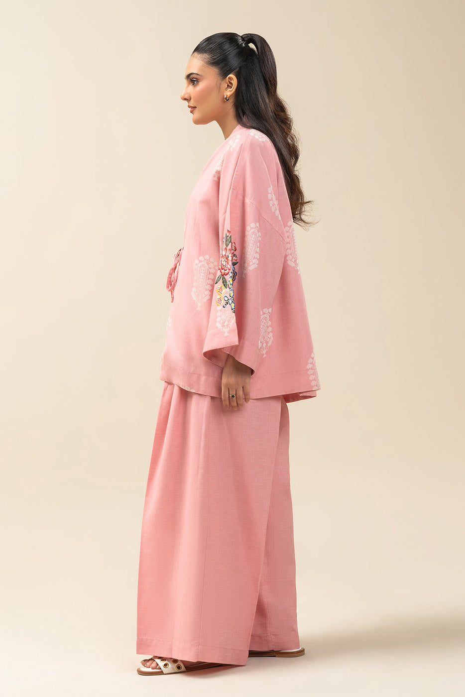 EMBROIDERED SELF JACQUARD SHIRT (PRET)