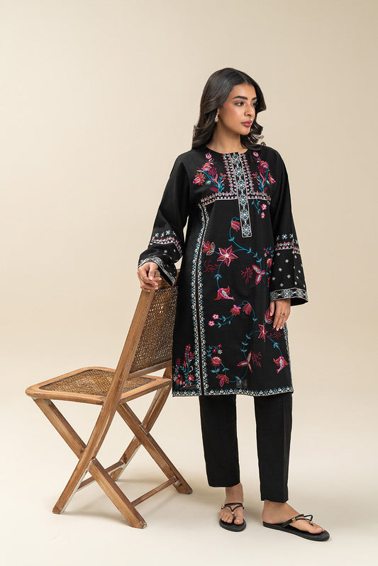 EMBROIDERED KHADDAR SHIRT (PRET)