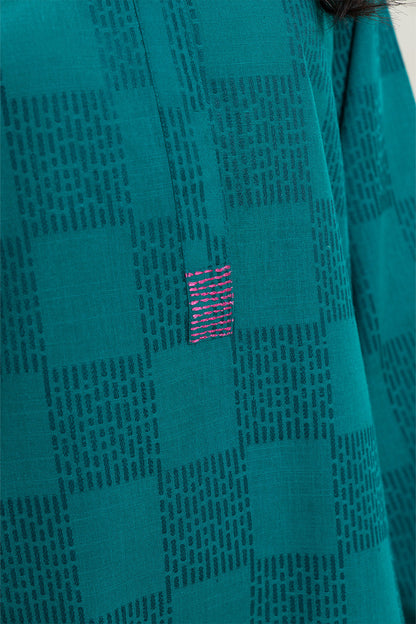 EMBROIDERED KHADDAR SHIRT (PRET)